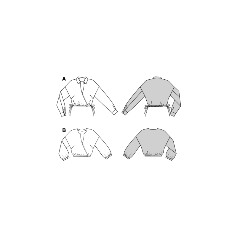 Patron Burda 5745 - Blouse légère et élégante