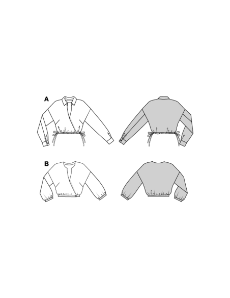 Patron Burda 5745 - Blouse légère et élégante