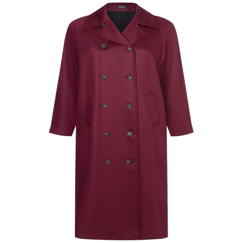 Patron Burda 5747 - Manteau et veste trench-coat pour silhouettes curvy