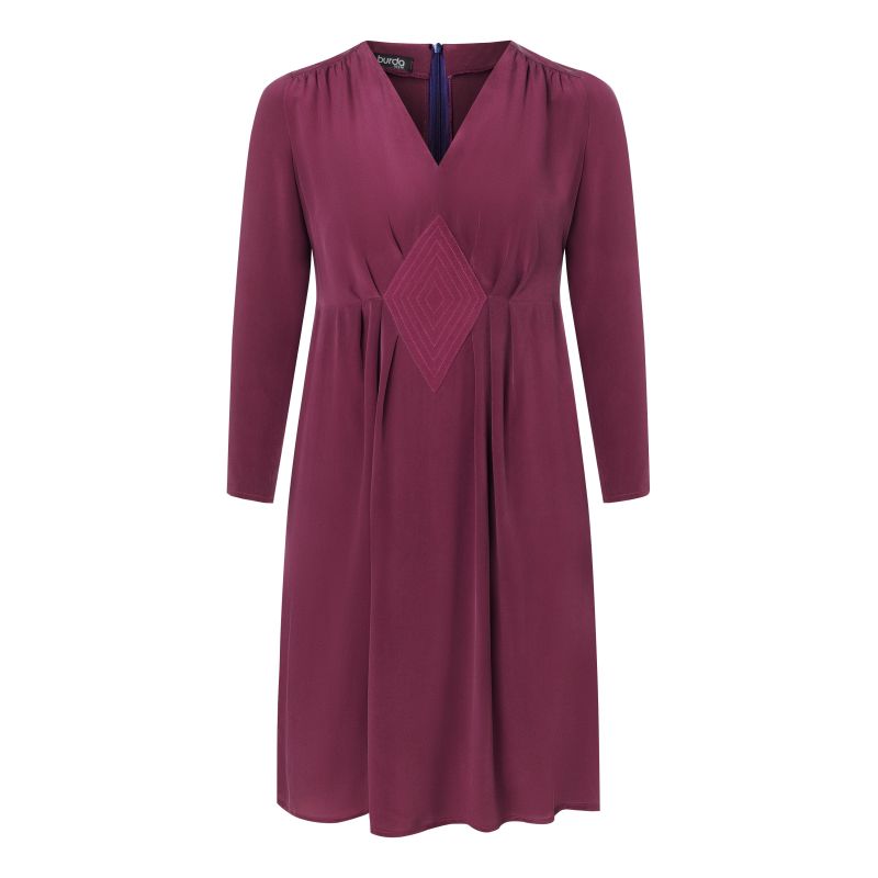 Patron Burda 5748 - Robe élégante avec détails couture