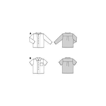 Patron Burda 9209 - Chemise pour enfants avec variations stylées 2