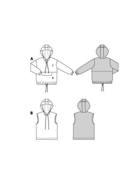 Patron Burda 9213 - Sweat-shirt pour enfants avec variations tendance