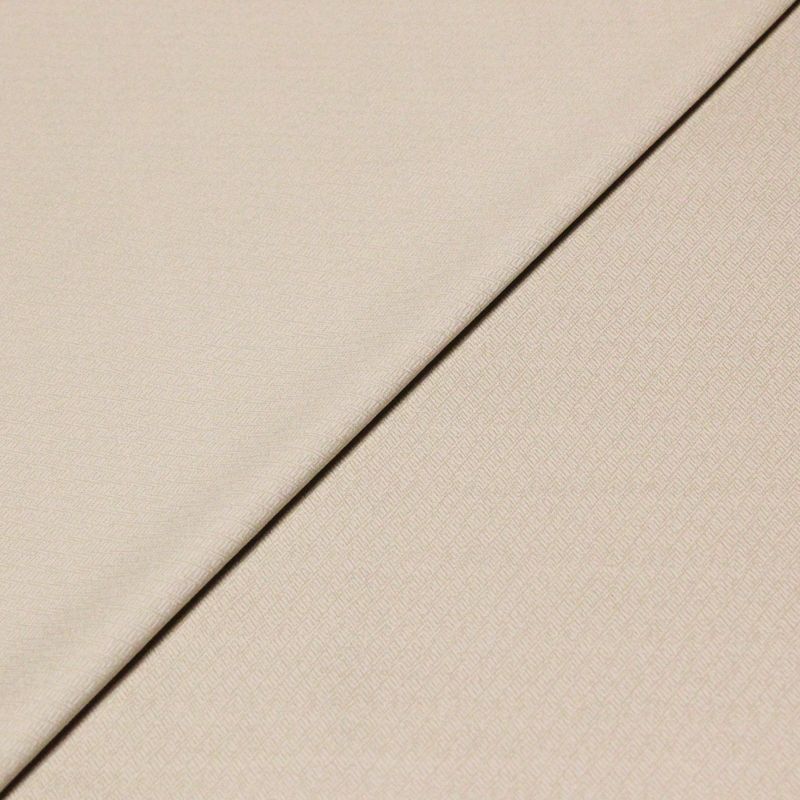 Gabardine sergé croisé coton & élasthanne - Chevron beige
