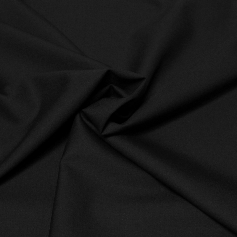 Tissu tailleur 100% laine super 120's - Noir
