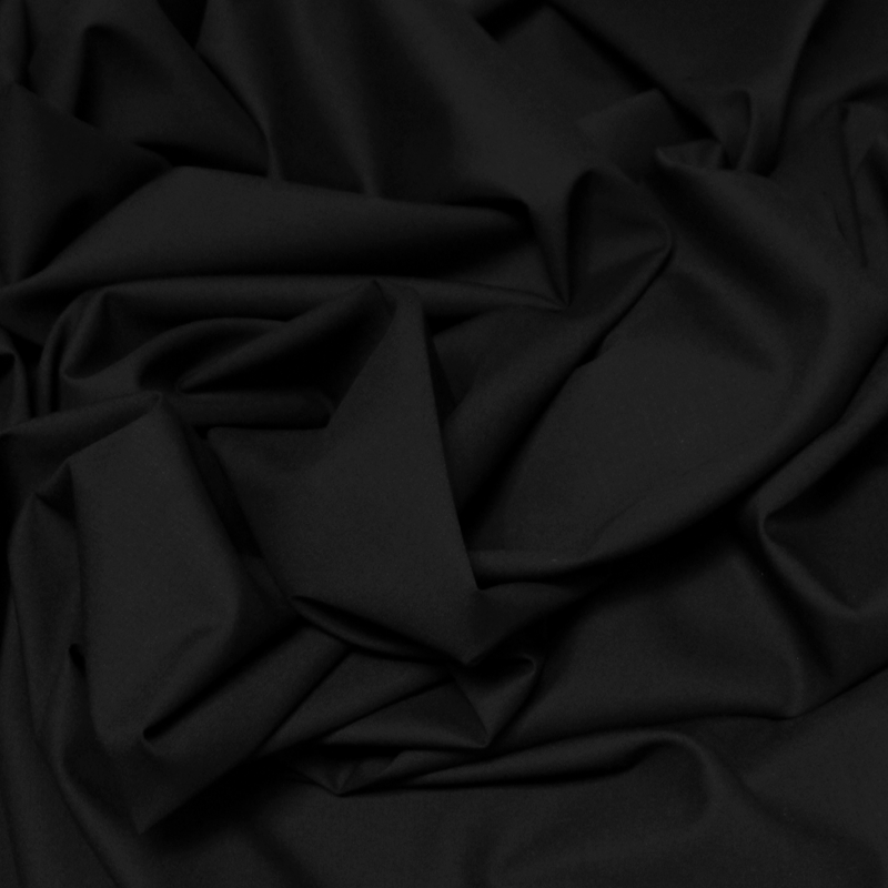 Tissu tailleur 100% laine super 120's - Noir