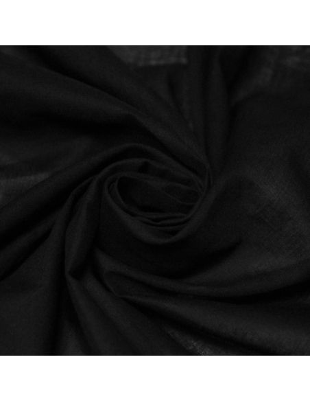 Voile 100% coton - Noir