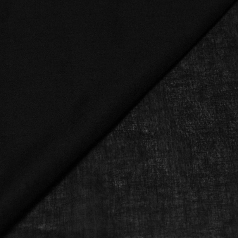 Voile 100% coton - Noir