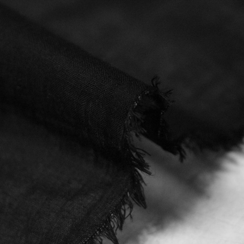 Voile 100% coton - Noir