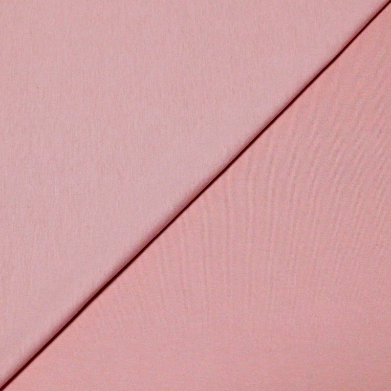 Jersey 100% coton - Rose poudré