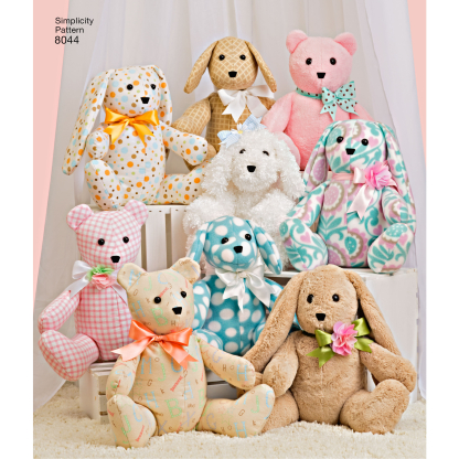​Patron Simplicity 8044 - Peluches en deux pièces​ 2
