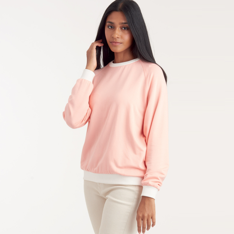 Patron Simplicity 9240.A (40-58) - Sweat-shirt unisexe à manches raglan