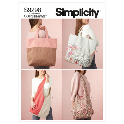 Patron Simplicity 9298 - Sacs fourre-tout pour le marché