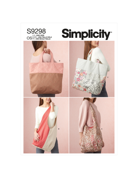 Patron Simplicity 9298 - Sacs fourre-tout pour le marché