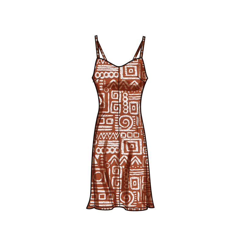 Patron Simplicity 9745.Y5 (46-54) - Robe nuisette en trois longueurs