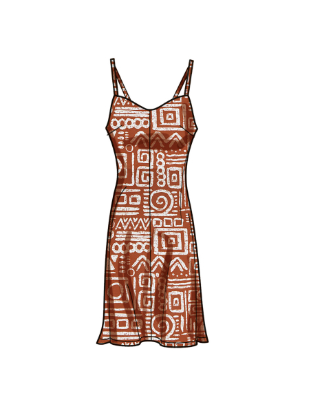 Patron Simplicity 9745.Y5 (46-54) - Robe nuisette en trois longueurs