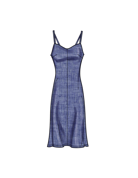 Patron Simplicity 9745.Y5 (46-54) - Robe nuisette en trois longueurs