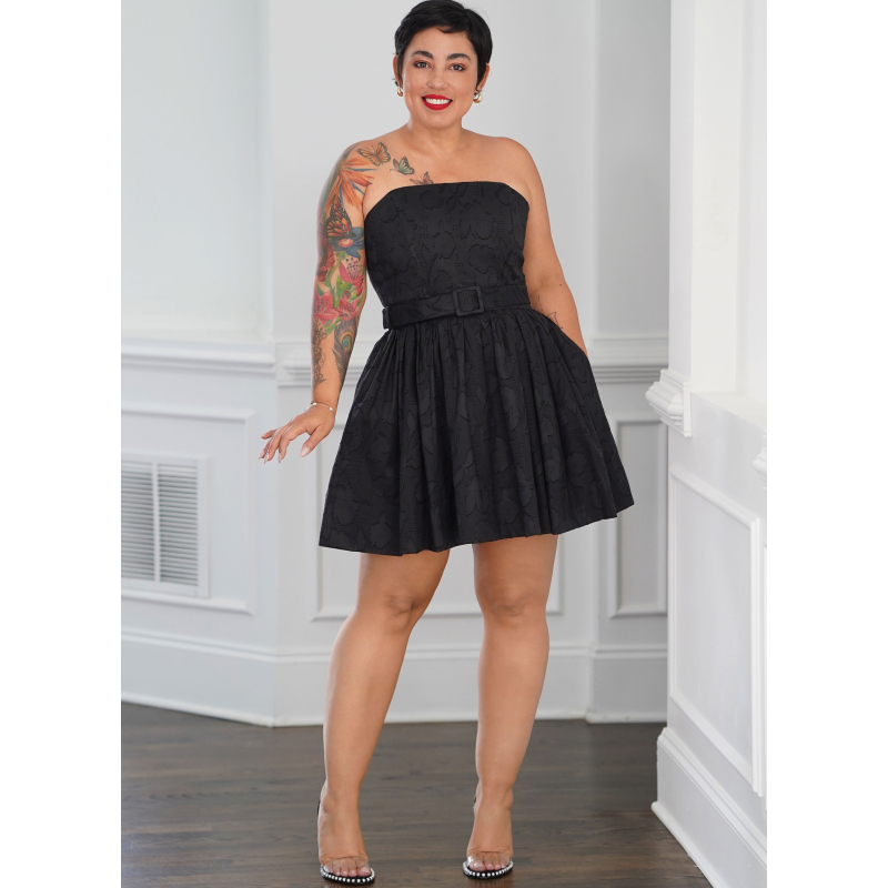 Patron Simplicity 9917.K5 (36-44) - Robe à jupe ample et ceinture par Mimi G Style