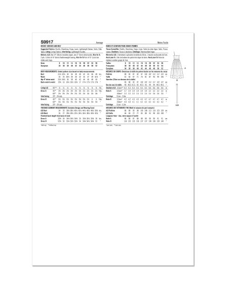 Patron Simplicity 9917.K5 (36-44) - Robe à jupe ample et ceinture par Mimi G Style