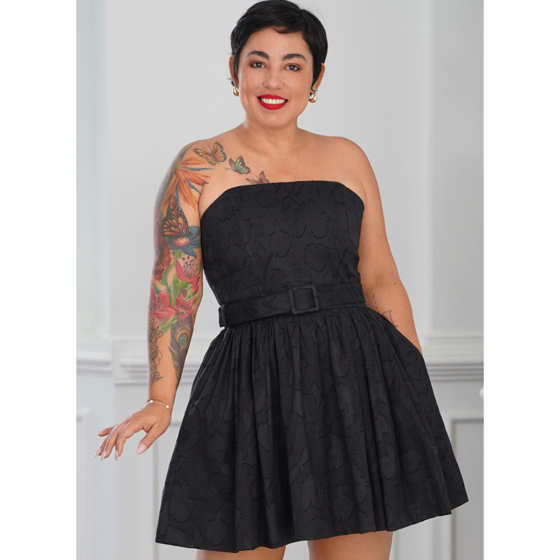 Patron Simplicity 9917.K5 (36-44) - Robe à jupe ample et ceinture par Mimi G Style