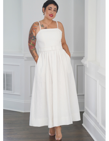 Patron Simplicity 9917.K5 (36-44) - Robe à jupe ample et ceinture par Mimi G Style