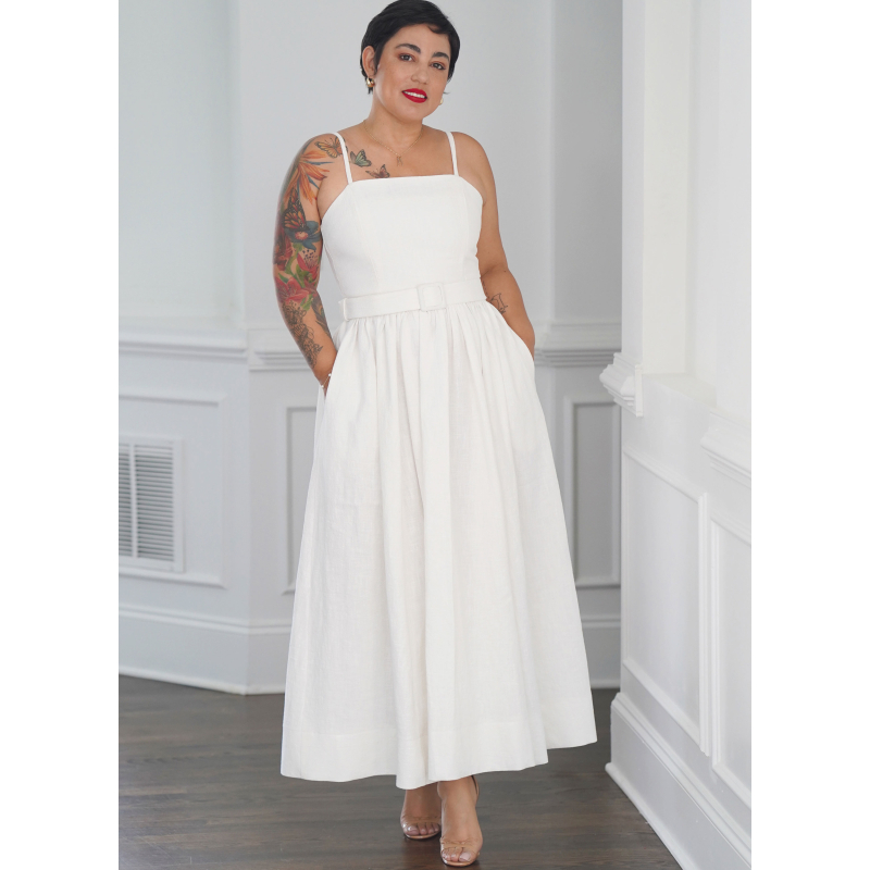 Patron Simplicity 9917.Y5 (46-54) - Robe à jupe ample et ceinture par Mimi G Style