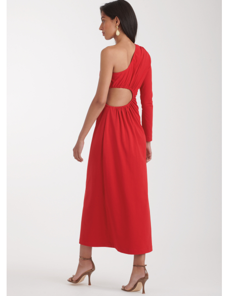 Patron Simplicity 9885.K5 (36-44) - Robe asymétrique à découpes et fronces