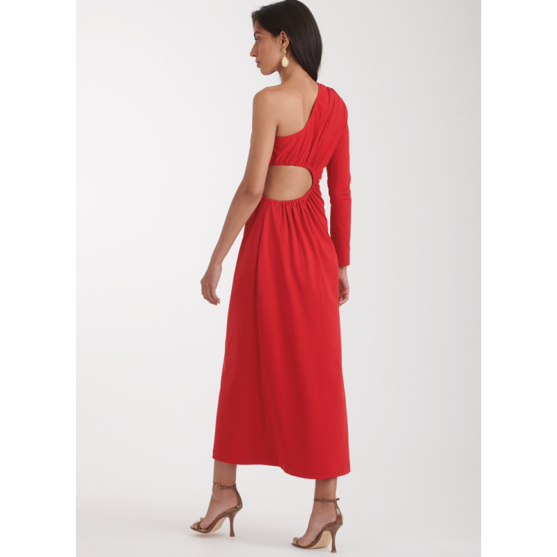 Patron Simplicity 9885.Y5 (46-54) - Robe asymétrique à découpes et fronces