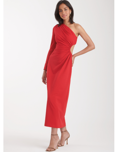 Patron Simplicity 9885.Y5 (46-54) - Robe asymétrique à découpes et fronces