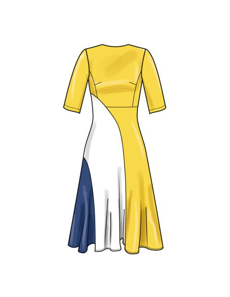 Patron Simplicity 9887.W2 (48-56) - Robe ajustée avec variations de longueur