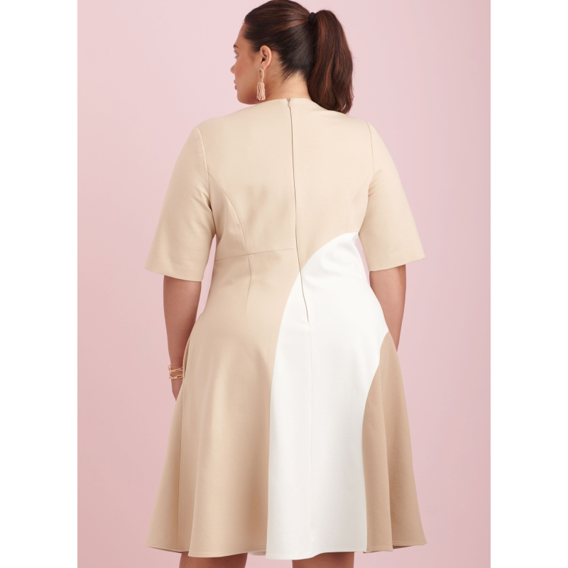 Patron Simplicity 9887.W2 (48-56) - Robe ajustée avec variations de longueur