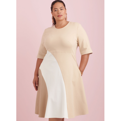 Patron Simplicity 9887.W3 (58-66) - Robe ajustée avec variations de longueur 2