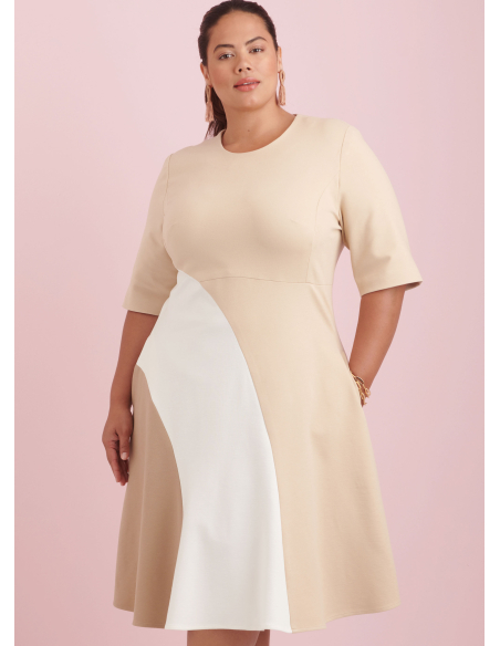 Patron Simplicity 9887.W3 (58-66) - Robe ajustée avec variations de longueur