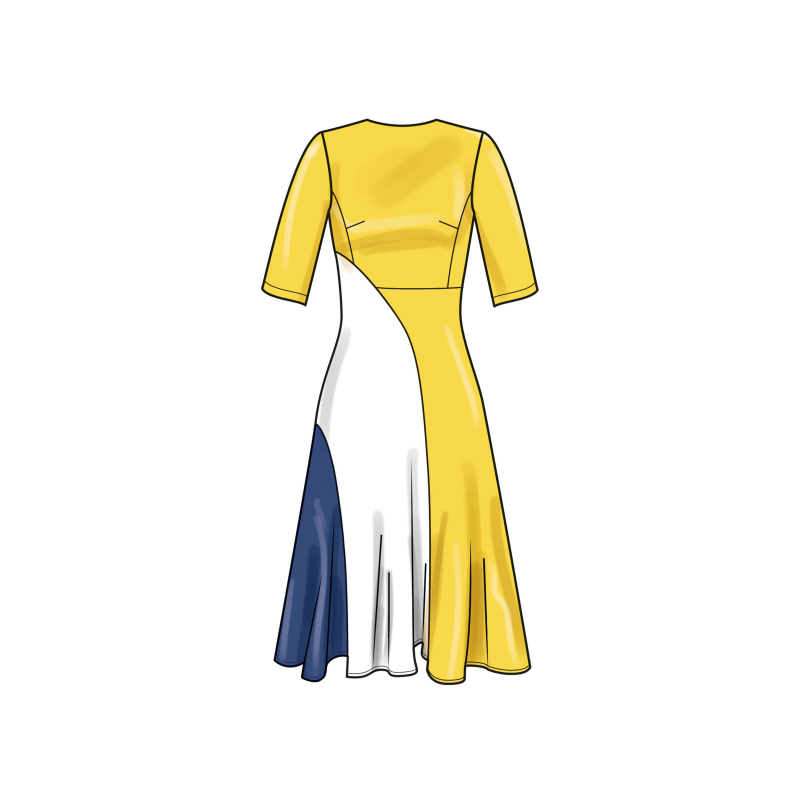 Patron Simplicity 9887.W3 (58-66) - Robe ajustée avec variations de longueur