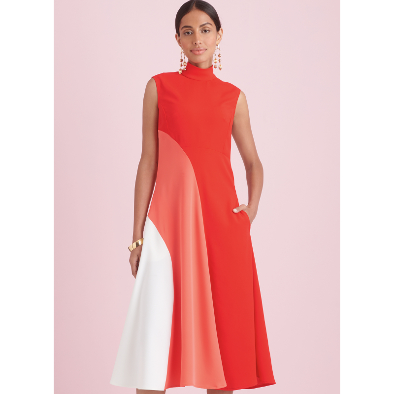 Patron Simplicity 9886.D5 (32-40) - Robe ajustée avec variations de longueur