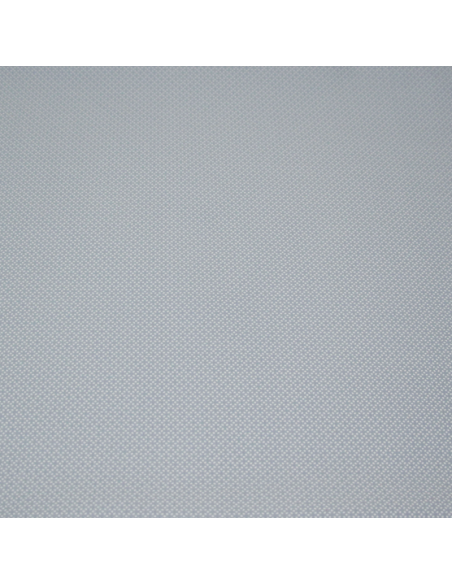 Satin coton & élasthanne - Pointillé blanc fond bleu clair