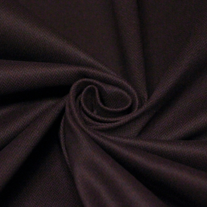 Satin mat coton & élasthanne - Pourpre motif chevron 2