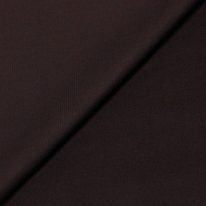 Satin mat coton & élasthanne - Pourpre motif pointillé