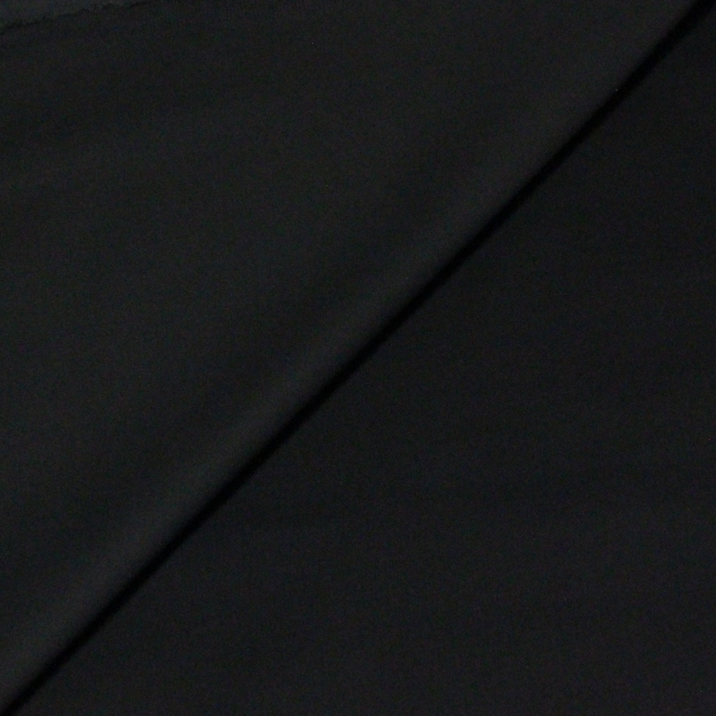 Satin mat coton & élasthanne - Bleu nuit