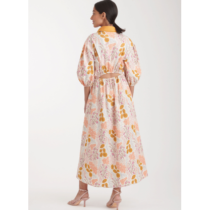 Patron Simplicity 9888.R5 (42-50) - Robe-chemise décontractée à taille élastique 2