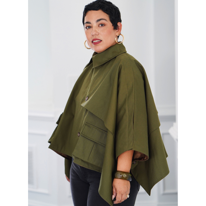 Patron Simplicity 9893 - Cape trench courte par Mimi G Style