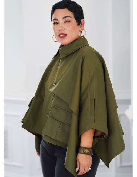 Patron Simplicity 9893 - Cape trench courte par Mimi G Style