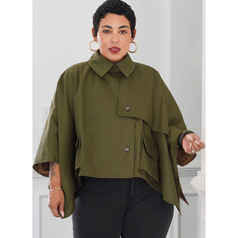 Patron Simplicity 9893 - Cape trench courte par Mimi G Style
