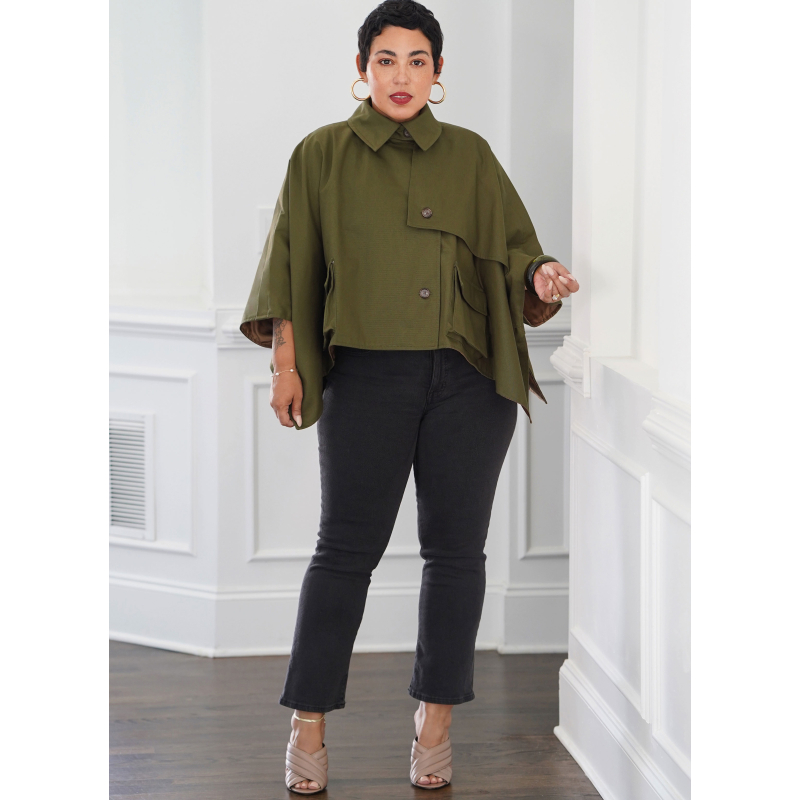 Patron Simplicity 9893 - Cape trench courte par Mimi G Style