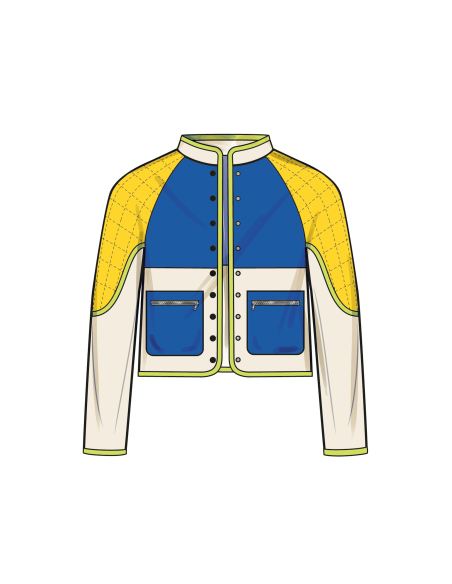 Patron Simplicity 9896.A - Sweat-shirt unisexe à manches raglan