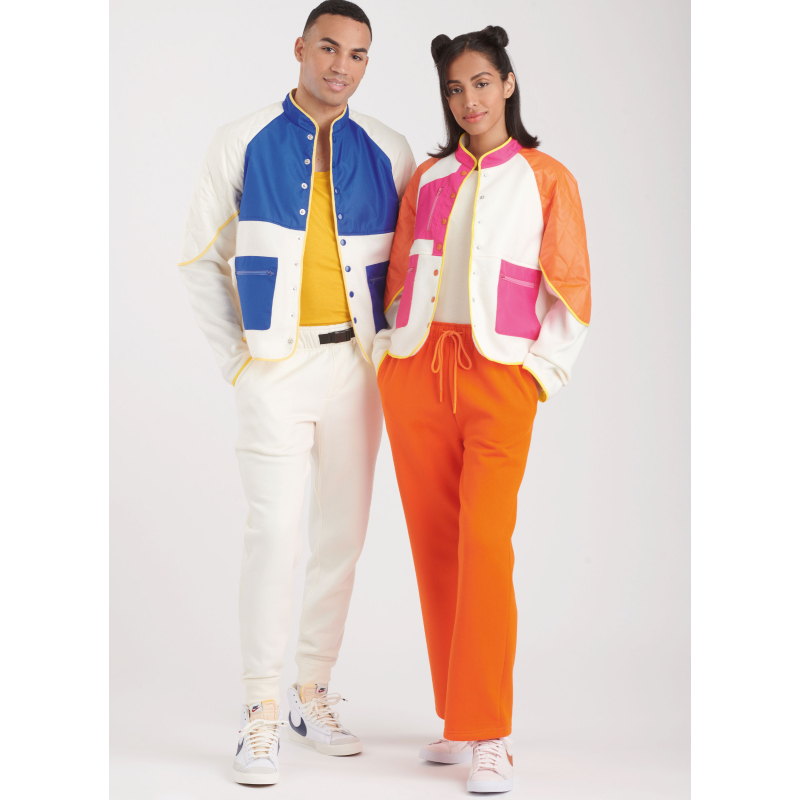 Patron Simplicity 9896.A - Sweat-shirt unisexe à manches raglan