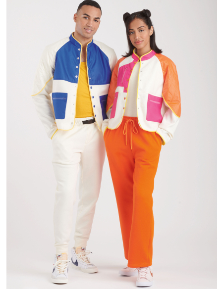 Patron Simplicity 9896.A - Sweat-shirt unisexe à manches raglan