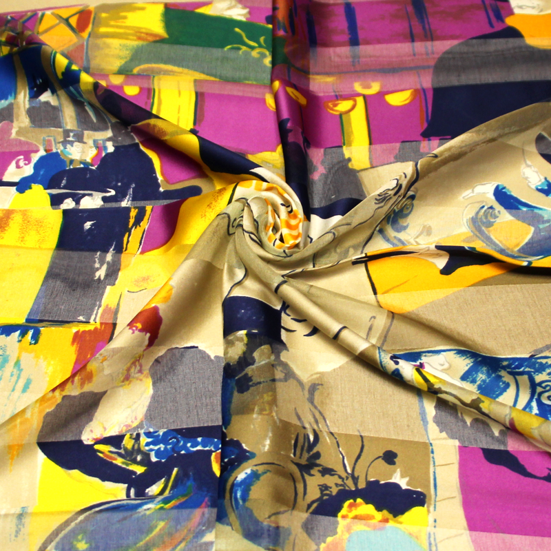 Carré bande satin - 9