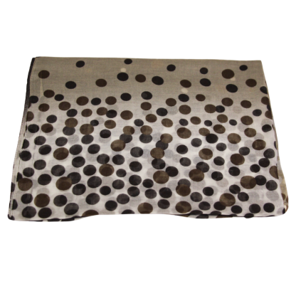 Étole 100% micromodal - Pois camaieu de marron 2