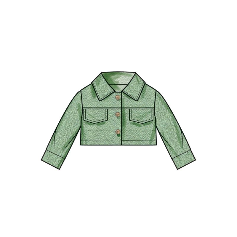 Patron Simplicity 9899.A - Veste en jean et robes à volants pour tout-petits