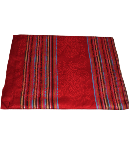 Étole 100% viscose - Jaipur rouge rosé